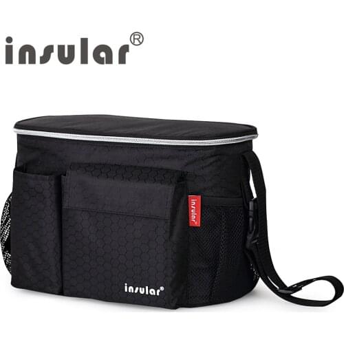 Insular Brand Thermal Insulation Baby Diaper Bags For Strollers Waterproof Nappy Changing Bags Mommy Stroller Bags Cooler Bags