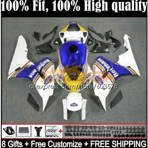 Injection Body For HONDA CBR 1000 RR CC CBR 1000RR 1000CC 49CL.2 CBR1000RR 06 07 CBR1000 RR 2006 2007 OEM Fairing Rothmans Blue