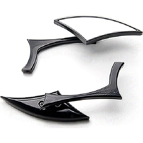 Brand new Custom Rear View Mirrors Black Pair w/Adapters For Kawasaki ZR Zephyr 550 750