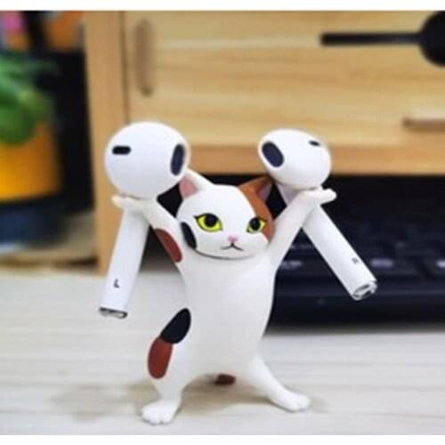 Enchanting Cat Pen Holder Black Cat Carrying Coffin Bracket Cute Decoration Hand-made Home Decore Easter Decoration