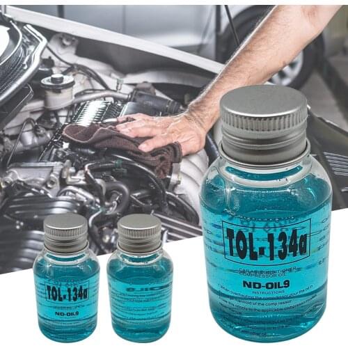 60G Refrigerant Oil R134A Refrigerating Machine Oil Compressor Oil for Automobile Truck Bus Automobile Air Conditioning System