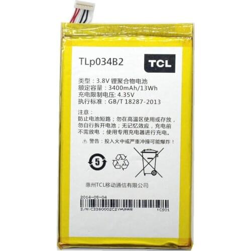 Original High quality TLP034B2 battery For ALCATEL one touch pop s9 hero n3 a995l tcl y910 y910t phone+track code