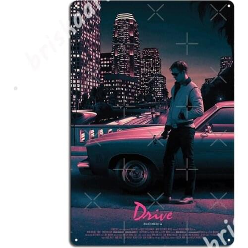 Drive Movie Poster Metal Signs Wall Mural Living Room Custom Plaques Tin sign Posters