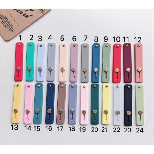 Wrist Hand Band Finger Grip Mobile Phone Holder Stand Push Pull Universal 24 colors