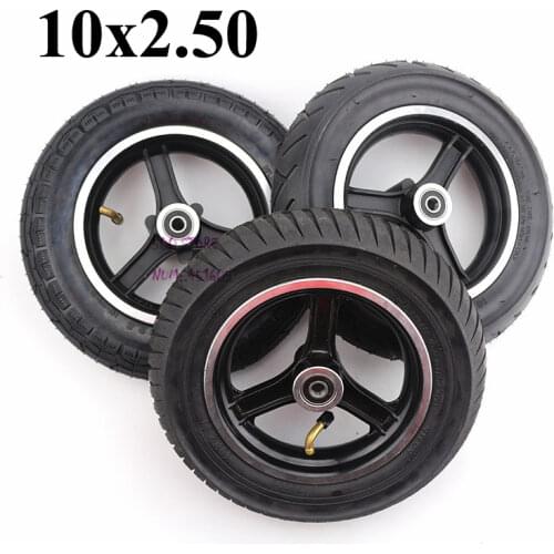 Tire and aluminum alloy wheel are suitable for 10x2.5 electric scooter balancing car