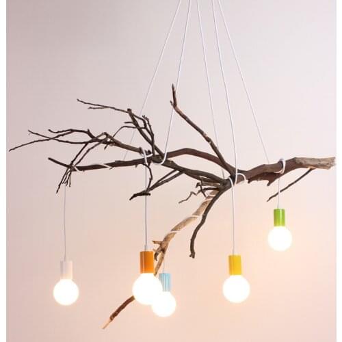 Mordern Nordic Retro Edison Bulb Light Chandelier Vintage Loft Antique Adjustable Diy E27 Art Spider Ceiling Lamp Fixture Light