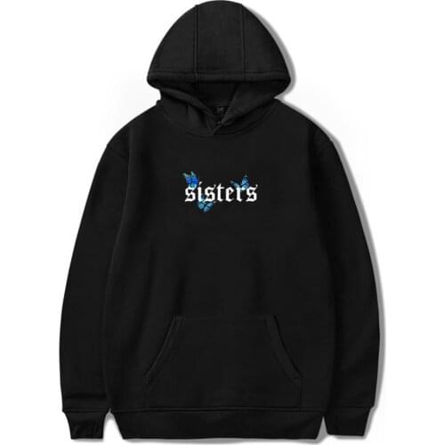 James Charles Hoodie Blue Butterfly SISTERS Logo Couple Sweatshirt Streetwear Hip Hop Pullover Hooded Jacket Unisex Tracksuit