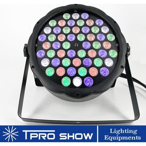 Uv Party Light Flat Led Par 54x3w RGBW Dj Led Wash Light Strobe Dimming Dmx512 Auto Sound Control 54 UV LED Lamp Blacklight