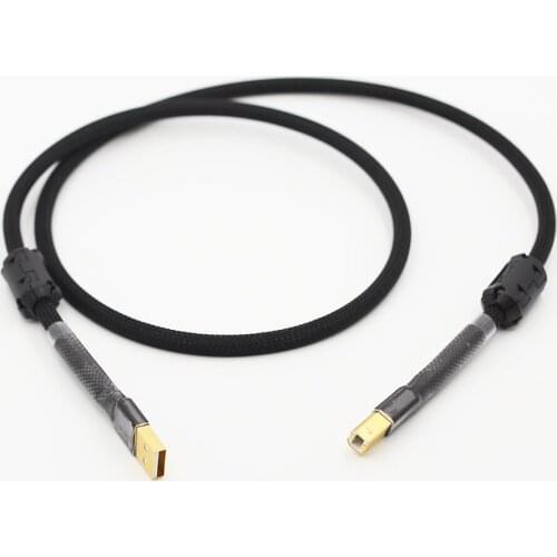 HI-End Oxygen-Free Copper Decoder Sound Card Audio Cable DAC Data Lines HiFi 2.0 USB Cable For Data Cable DAC DVD Amplifier