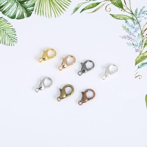 20pcs/lot Findings Alloy Lobster Clasp Hooks For Jewelry Making Eyeglass Mask Necklace bracelet Chains DIY Supplies Accessories