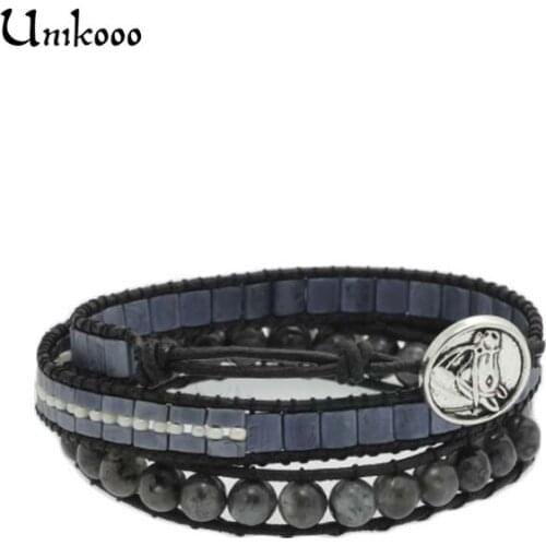 Bracelet Personnalise Wrap Bracelet for Women Seed beads Design Handmade Multilayer Customized Women Bracelet Rope Jewelry