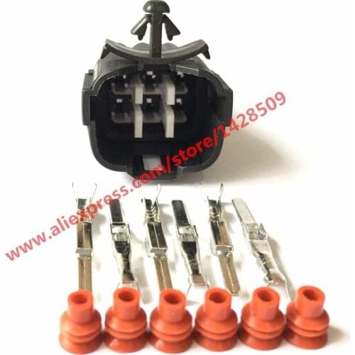 10 Sets 6188-0209 Male Waterproof Socket Car Connector 6 Pin