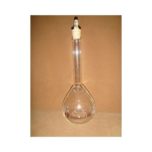 1000ML,20C,Clear Volumetric Flask,Measuring Flask,Graduated Flask,Lab glass