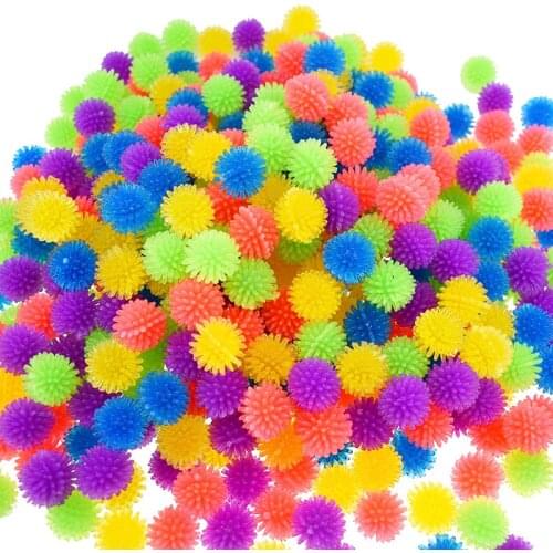 20PCS 20mm Mini TPR Arbutus Ball Shaped Toy Relax Stress Reduction Massage Pet Cats Dog Biting Ball Toys Party Favors Cute Gifts
