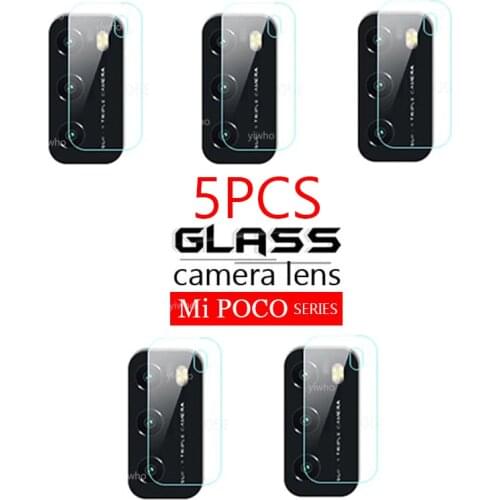 5pcs Tempered Glass for Xiaomi Poco M3 Camera Lens Protection Glass Screen Protector Protective Glass Film Safety X3 Nfc Film