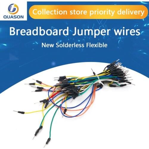 65pcs/Lot New Solderless Flexible Breadboard Jumper wires Cables Bread plate line