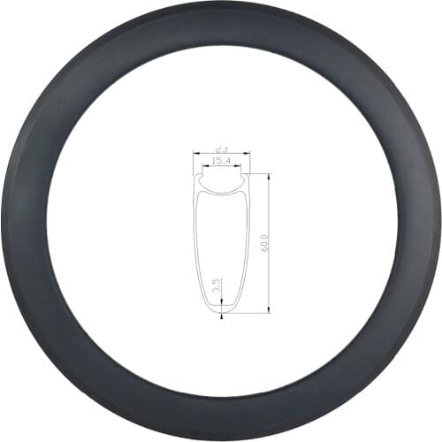 700c 60mm clincher road bike carbon rim 23mm wide 16 18 20 21 22 24 28 32 36 Holes UD 3K 12K matte glossy basalt brake track