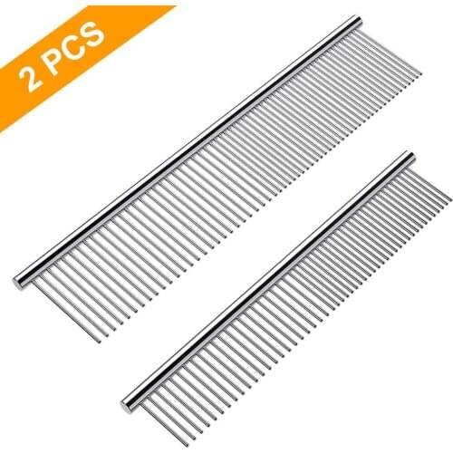 Pet Grooming Comb Dog Cat Steel Animal Tool Gadget