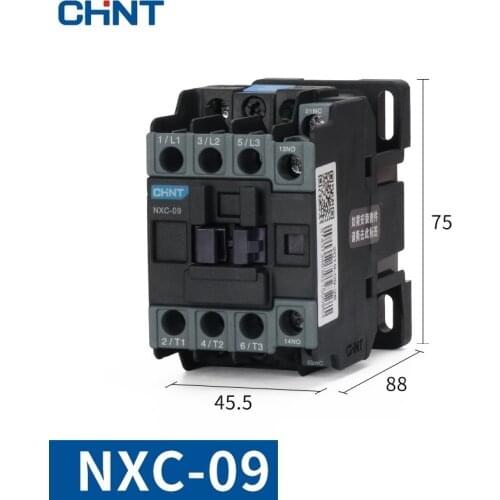 CHINT NXC-09 Contactor 9A 1NO+1NC AC 24V 36V 48V 110V 127V 220V 380V 415V