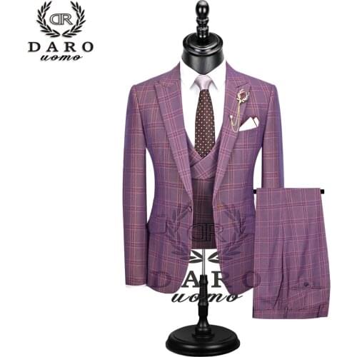DAROuomo Mens Wedding Suits