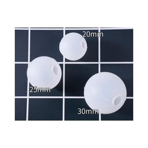 SEA MEW 10 PCS 20/25/30mm Transparent spherical silicone mold resin mold drop crystal hand DIY jewelry handmade