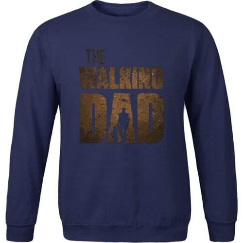 Hip Hop Warm Men Sweatshirts spring autumn The Walking Dad clothing new style Fashion Streetwear Men Fleece Warm Father Day Gift