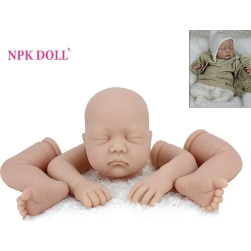 DIY Reborn Baby Doll Kits Blank Handmade Lifelike Realistic NewBorn Babies Closed Eyes Silicone 22 inch 55cm Sleeping Doll