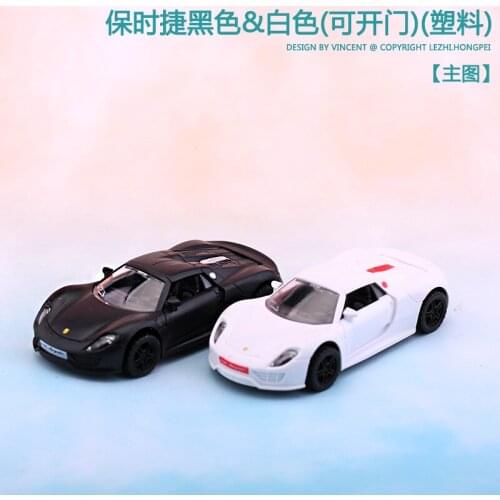 Diecast 1:32 Simulation Exquisite Porsche Openable Door Automobile Ornaments Decorations Model Cars Toys Gifts for Children