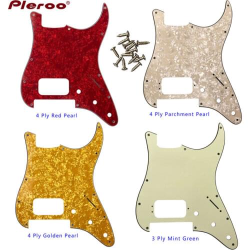 Custom Guitar Pickguard -For US 11 Screw Holes Stratocaster With Floyd Rose Tremolo Bridge Humbucker H Scratch Plate pickup hole