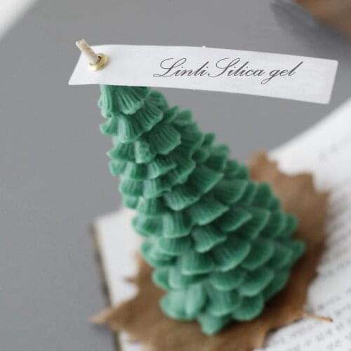 New DIY 3D Christmas Tree Decoration Silicone Candle Mold Form Handmade Resin Clay Crafts Moulds Decoration Tools Supplier