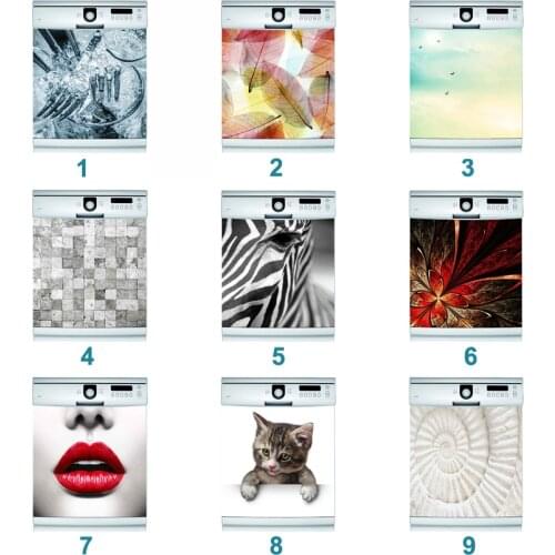 Wholesales 3D Self Adhesive Dishwasher Stickers Wall Sticker Kids Art Door Cover Kitchen Accessories Home Decor