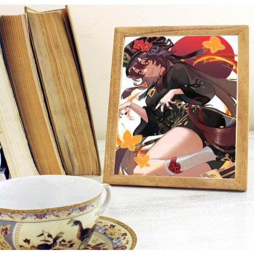 Genshin Impact Poster Anime Posters Retro Poster Canvas Painting Wall Art Picture Photos for ChildrenRoom Home Decor