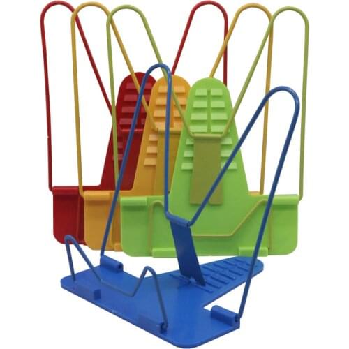 Hot Sale 1Pcs Portable Adjustable Bookends Stand Angle Foldable Reading Book Stand Document Holder Base Bookshelf Reading