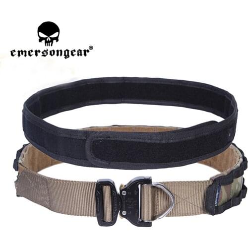Emersongear D-Ring Riggers Belt 1.75" to 2" One-pcs Combat Belts Tactical Gear Shooting Hunting Outdoor Airsoft Accessory