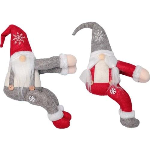 Christmas Curtain Buckle Swedish Gnome Doll Ornament Tieback Fastener Decoration