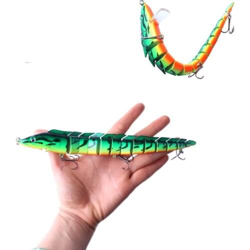 13 Multi-Section Swimming Wobblers Artificial Big Long Fishing Lures 1Pcs 23cm 46g Bass Striper Swimbait