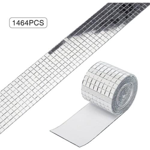 Explosive Self-adhesive Mosaic Wall Stickers 1464 Creative DIY Glass Mirror Stickers Home Decoration KTV Patch