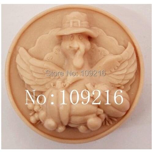 Wholesale!!!1pcs Thanksgiving Turkey (ZX859) Silicone Handmade Soap Mold Crafts DIY Mold