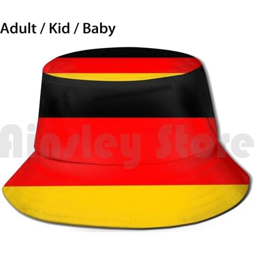 Tricolor - Black , Red , And Gold Euro club Sun Hat Flag Schwarz Rot Gold German Confederation Weimar