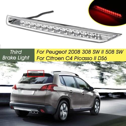 Led High Level Third Additional Brake Light Tail Light 6351LX For Peugeot 2008 308 SW II 508 SW Citroen C4 Picasso II DS6