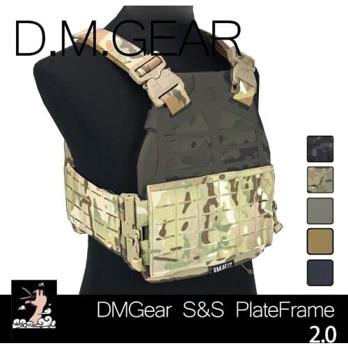 Outdoor Sports Tactics MOLLE Version SS Laser Cutting Vest DIY Quick Release Frame vest Kit
