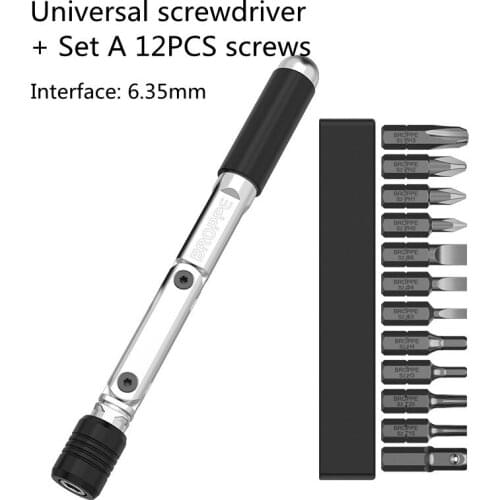 Universal Reversing Screwdriver Multi-function Manual Right-angle Cross Screwdriver Bit Repair Kit Angle Screwdriver Hand Tools