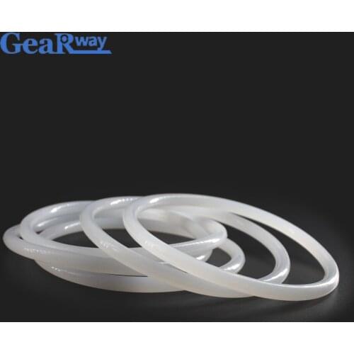 Gearway 4mm CS Silicon O Ring Seal Semitransparent O Type Ring 80/82/85/87/88/130/135mm OD VMQ Food Grade O Ring Sealing Gasket