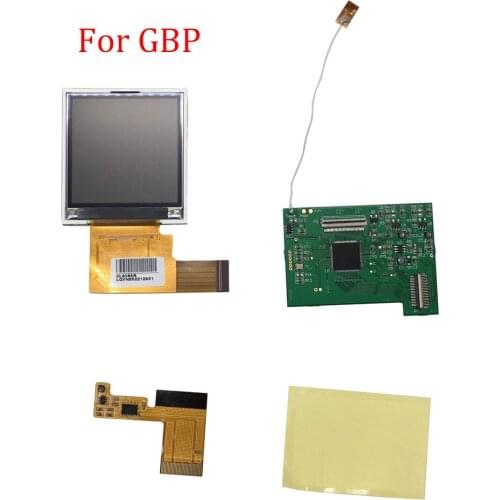 Replacement For GBP LCD Screen High Light Modification Kit for Nintend GBP 5 Segments Adjustable Brightness LCD Screen
