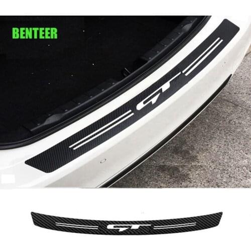 Carbon fiber car bumper protection sticker for kia rio ceed venga sportageR serento soul stonic forte venga morning picanto