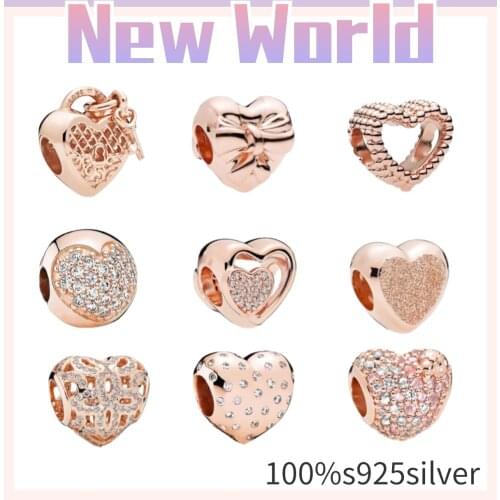 The new 100% 925 sterling silver bracelet fits the classic DIY jewelry of womens original Pando adjustable sparkly bracelet