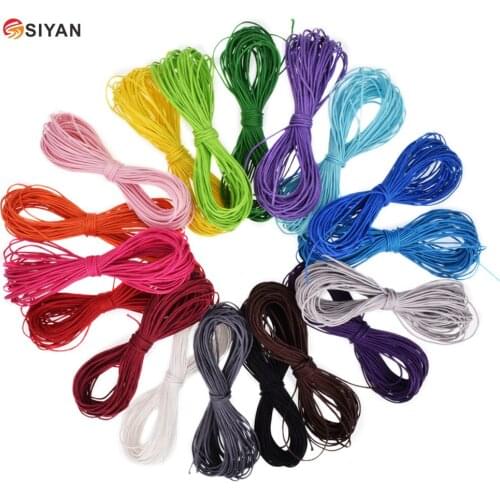 1mm Waxed Thread Cotton Cord String Strap For Making Bracelet Necklace Jewelry Decorative Handcraft Accessories 75 Meters