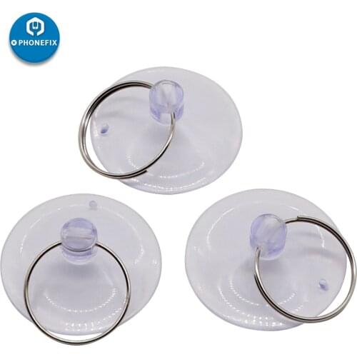 10Pcs 35mm Clear Sucker Suction Cups Mushroom Head Strong Vacuum Suckers Cup Button Hooks Hanger For Cellphone Window Car Glass