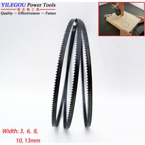 2 Pieces 8" Band Saw Blades 1425mm x (Width: 3, 6.35, 9.5mm) x 6 or 14Tpi Woodworking Band Saw Blades Cutting Curve. (Mix Pack)