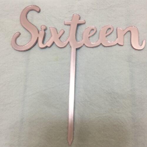 20pcs acrylic alphabet letter decoration cake decoration acrylic cake topper sixteen